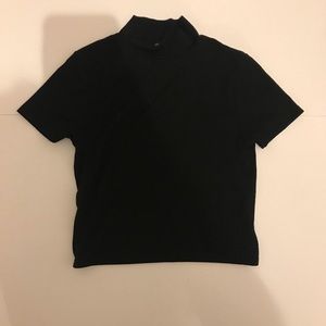 BLACK TURTLE NECK TEE